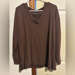 Old Navy Brown V-Neck Women's Sweater